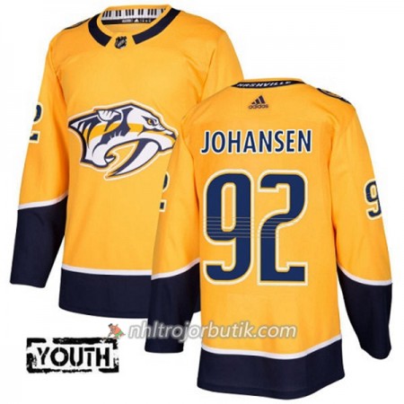 Barn Ishockey Nashville Predators Tröja Ryan Johansen 92 Adidas 2017-2018 Guld Authentic